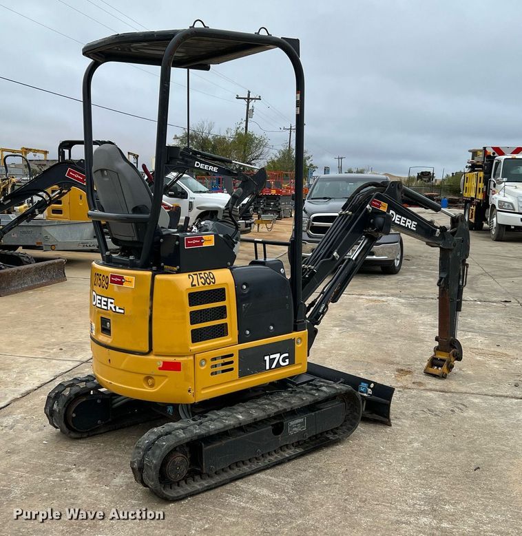 image for item MH9927 2019 John Deere 17G  mini excavator