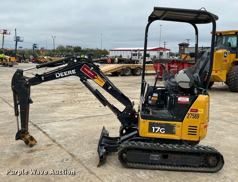 image for item MH9927 2019 John Deere 17G  mini excavator