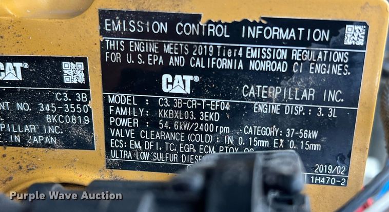 image for item MH9929 2019 Caterpillar 259D  tracked skid steer loader