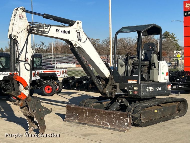 image for item MO9076 2017 Bobcat E45  mini excavator