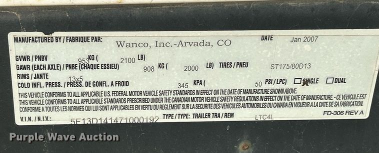 image for item MO9077 2007 Wacker LTC4  light plant