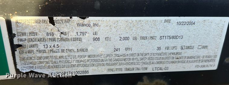 image for item MO9079 2004 Wacker LTC4  light plant