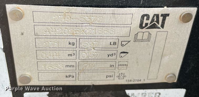 image for item NA9706 2019 Caterpillar  259D tracked skid steer loader