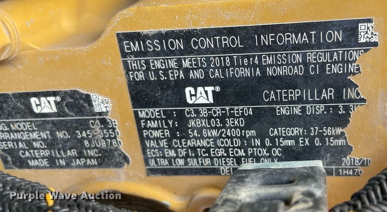 image for item NA9707 2019 Caterpillar 259D  skid steer loader