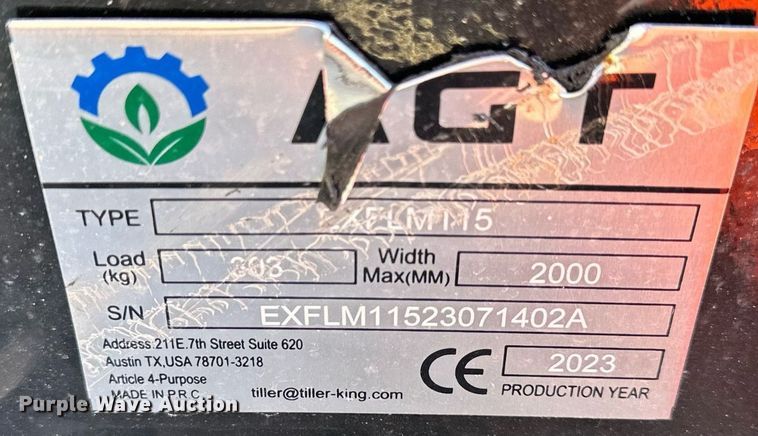 image for item NL9219 2023 Agrotk EXFLM115  flail mower