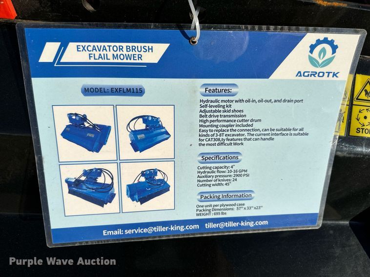 image for item NL9219 2023 Agrotk EXFLM115  flail mower