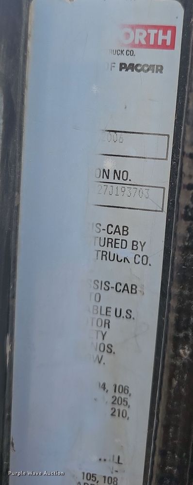 image for item NP9190 2007 Kenworth T800  dump truck