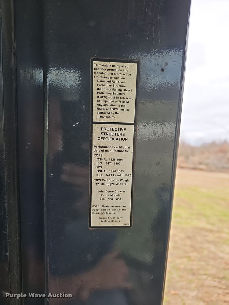 image for item NP9191 2007 John Deere 650J  dozer