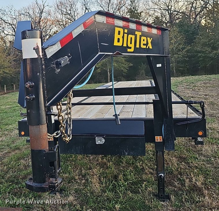 image for item NP9233 2023 Big Tex 14GN 40  equipment trailer
