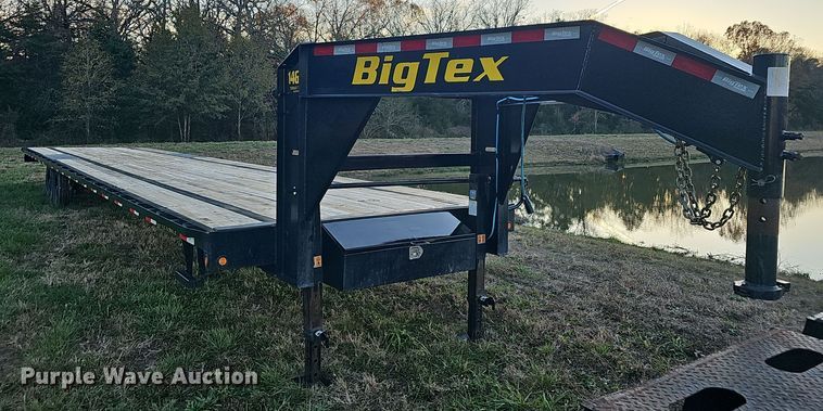 image for item NP9233 2023 Big Tex 14GN 40  equipment trailer
