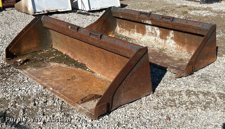 image for item NR9326 (2) Bobcat 79" W skid steer buckets
