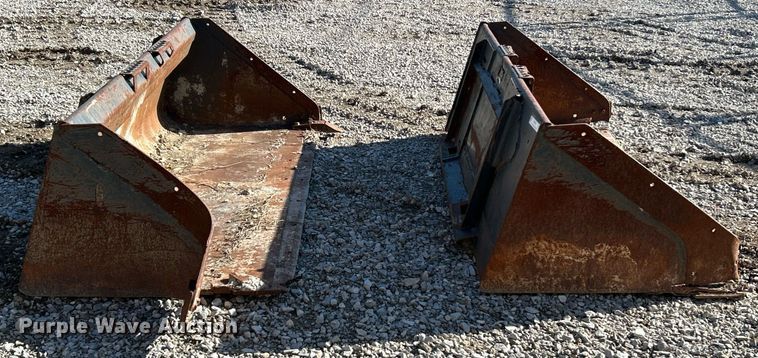 image for item NR9326 (2) Bobcat 79" W skid steer buckets