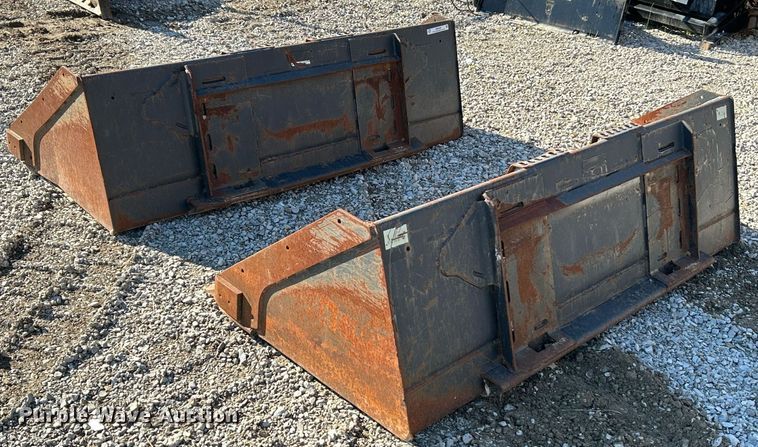 image for item NR9326 (2) Bobcat 79" W skid steer buckets