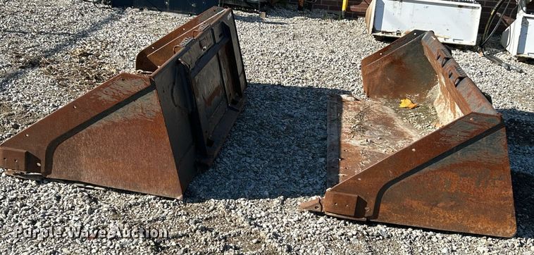 image for item NR9326 (2) Bobcat 79" W skid steer buckets