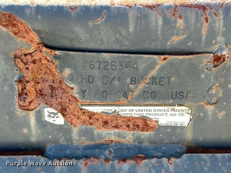 image for item NR9326 (2) Bobcat 79" W skid steer buckets