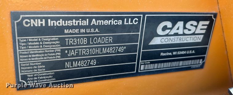 image for item NR9390 Case 310B  skid steer loader