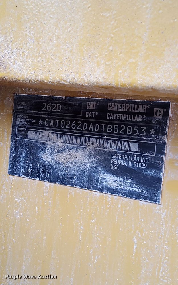 image for item NR9396 2014 Caterpillar 262D  skid steer loader