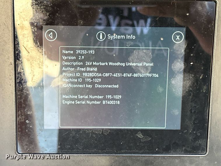 image for item NR9410 2019 Morbark Wood Hog 6400XT  horizontal grinder