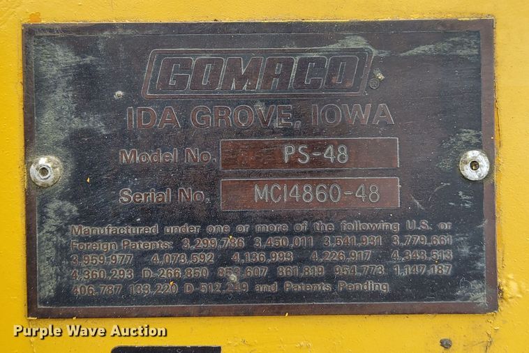 image for item NR9416 Gomaco PS-48  placer spreader