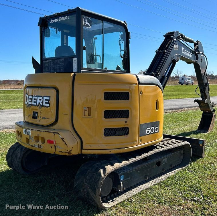 image for item NR9431 2015 John Deere 60G  mini excavator