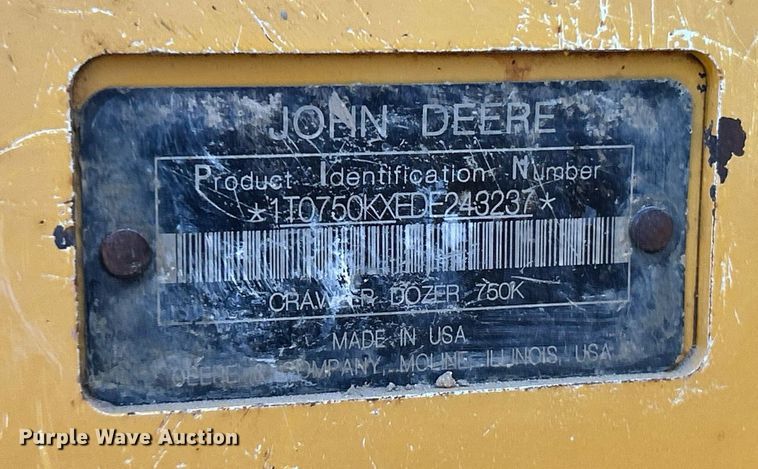 image for item NR9445 2013 John Deere 750K LGP  dozer