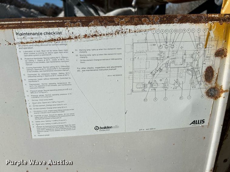 image for item NR9446 Allis Chalmers H-6000 hydrocone crusher