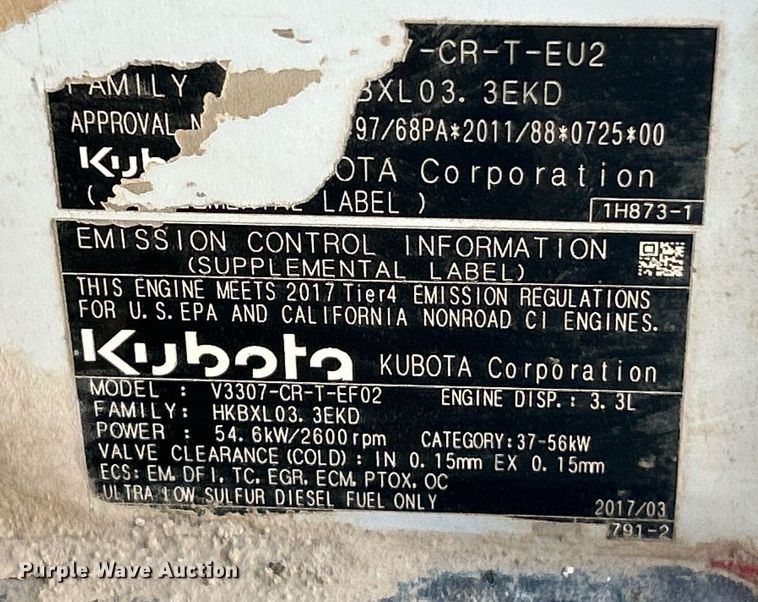 image for item NR9450 2017 Takeuchi TL10V-2  tracked skid steer loader