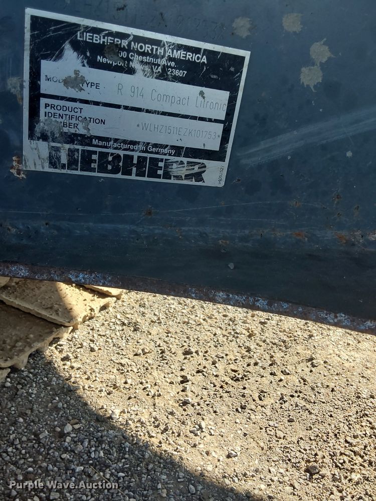 image for item NZ9047 2018 Liebherr R 914 Compact Litronic  excavator