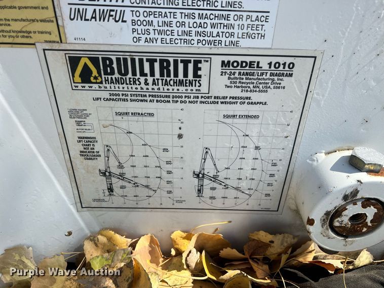 image for item OA9161 Builtrite 24200070  truck mounted crane