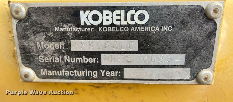 image for item OA9184 Kobelco SK160LC  excavator