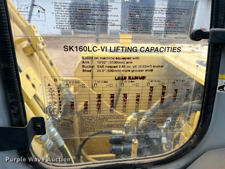 image for item OA9184 Kobelco SK160LC  excavator