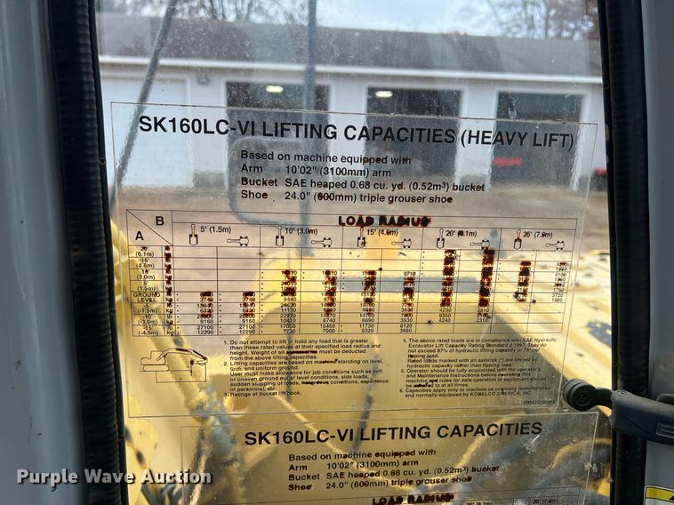 image for item OA9184 Kobelco SK160LC  excavator