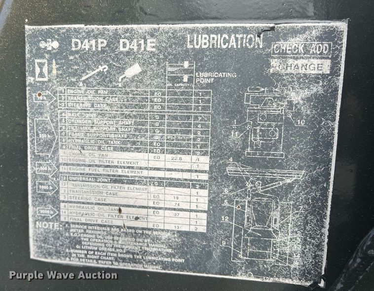 image for item OA9186 1999 Komatsu D41E-6  dozer