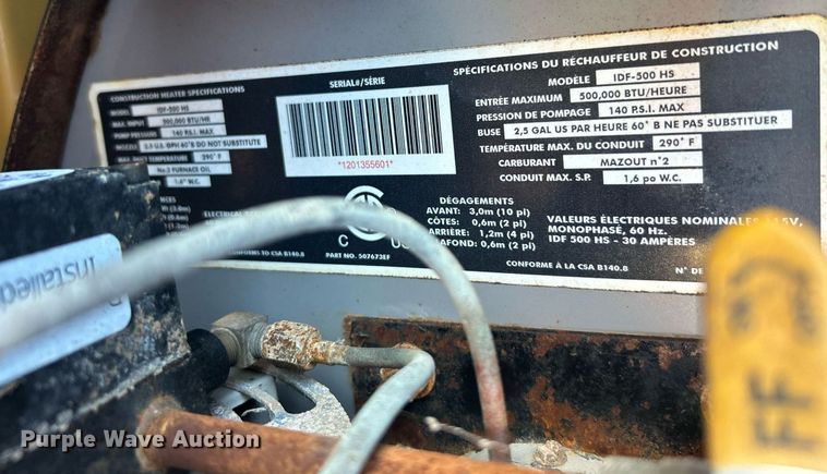 image for item OM9189 Allmand Maxi Heat MH1000  heater