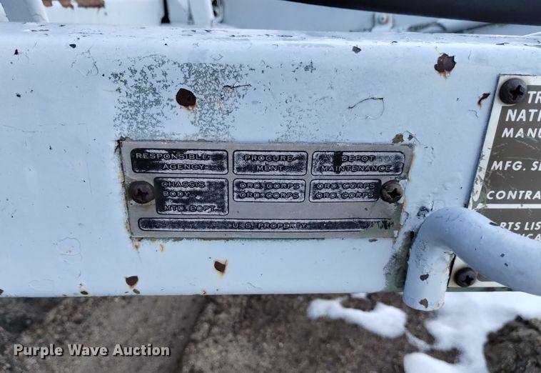 image for item DJ7034 US Military M105A1  utility trailer