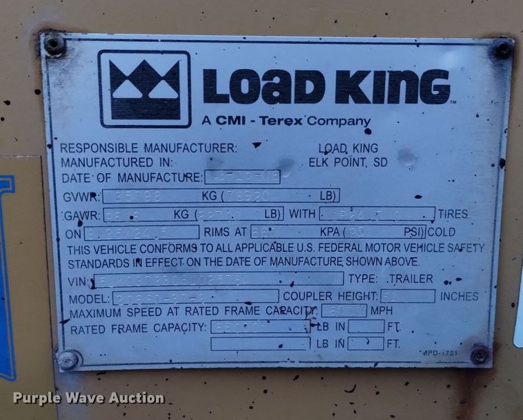 image for item DK8903 2006 Load King 2066D-37-2  bottom dump trailer