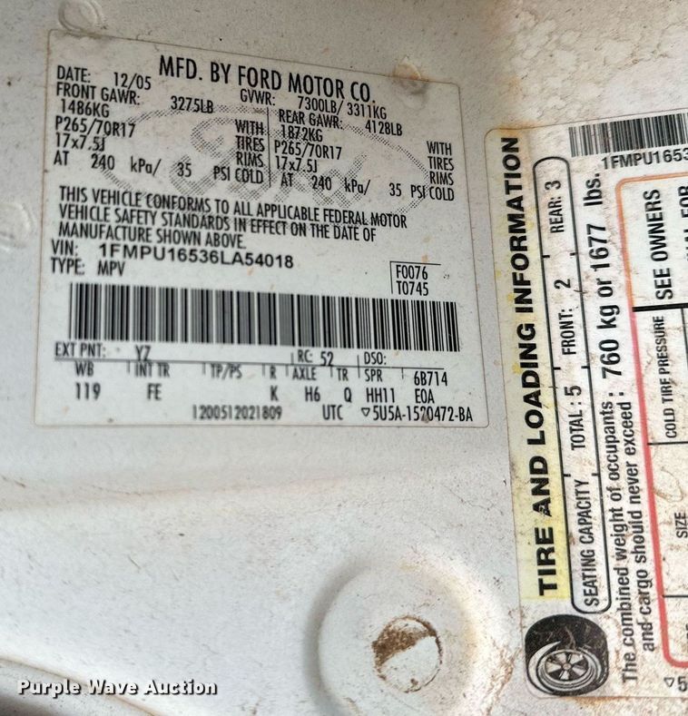 image for item DP3190 2006 Ford Expedition  SUV