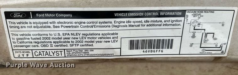 image for item DP3193 2002 Ford Crown Victoria Police Interceptor