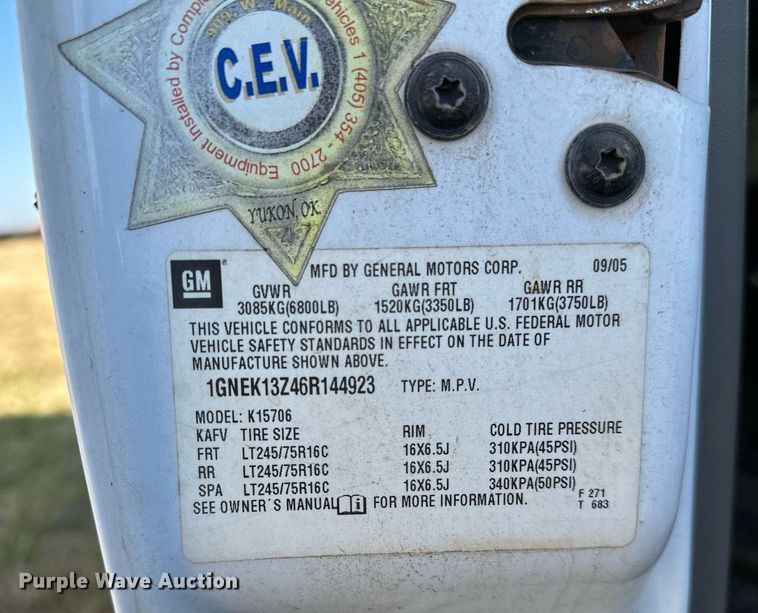 image for item DP3194 2006 Chevrolet Tahoe  SUV