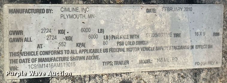 image for item DP3239 2010 Cimline 165 Metro  crack sealer