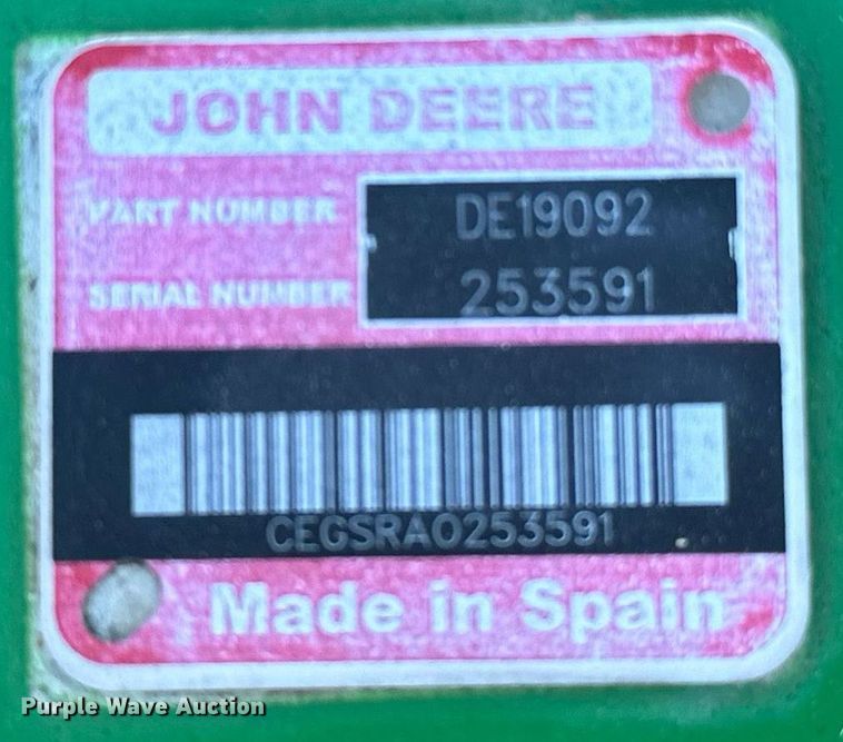 image for item DP3240 John Deere CX15  batwing rotary mower