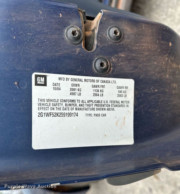 image for item DP3267 2005 Chevrolet Impala