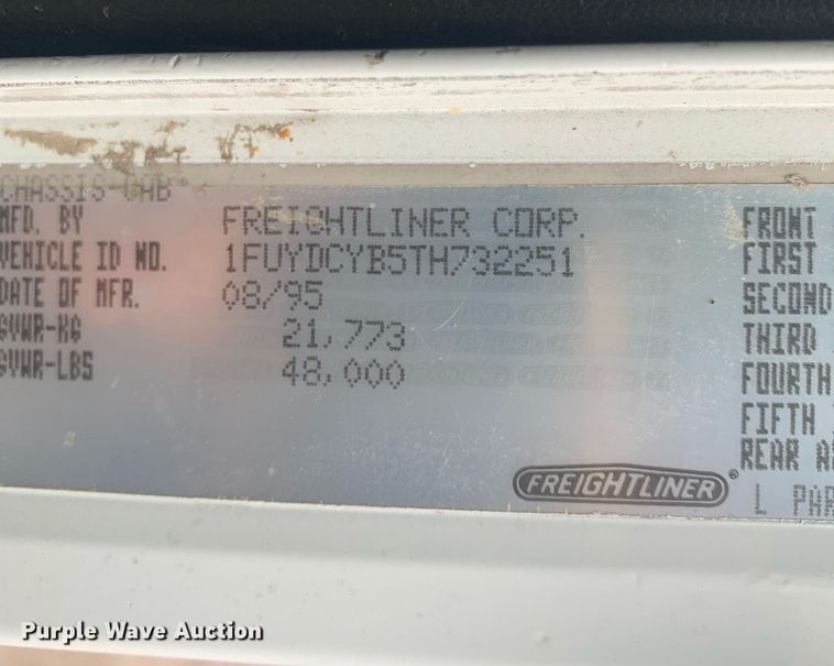 image for item DP8755 1996 Freightliner FLD  winch truck