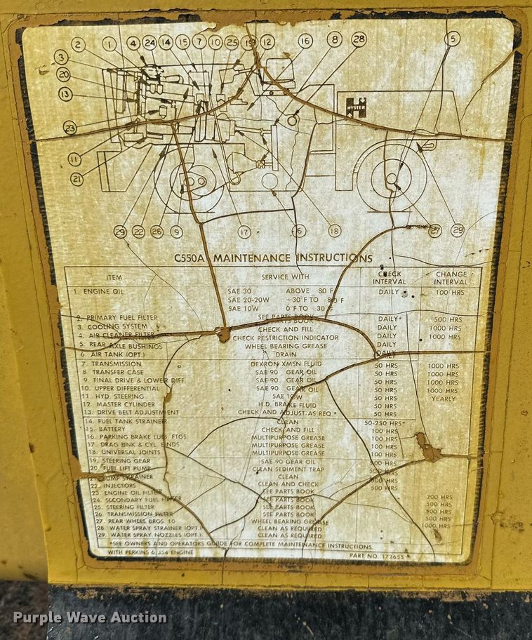 image for item DQ1530 Hyster C550A  pneumatic roller