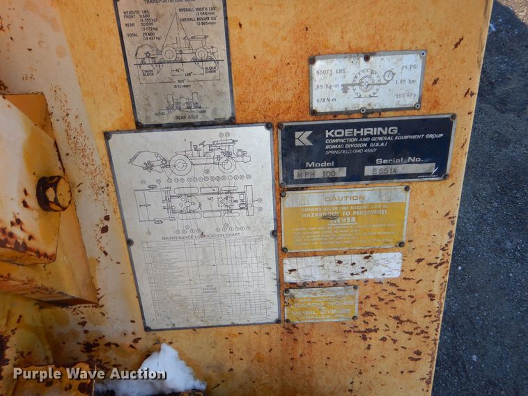 image for item DR5938 1984 Bomag MPH100  reclaimer