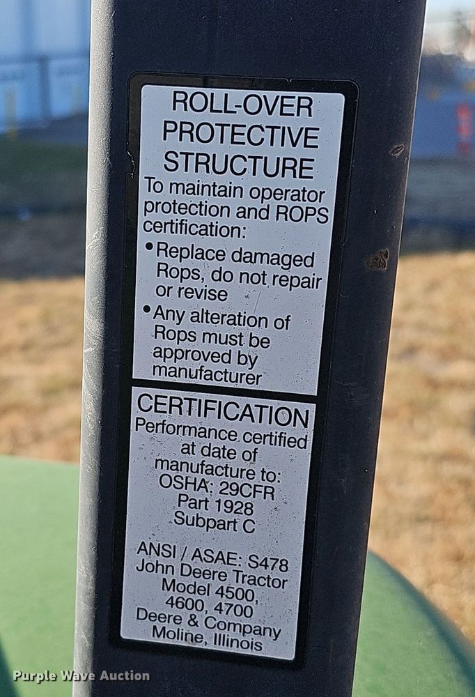 image for item DS5703 2001 John Deere 4600  tractor