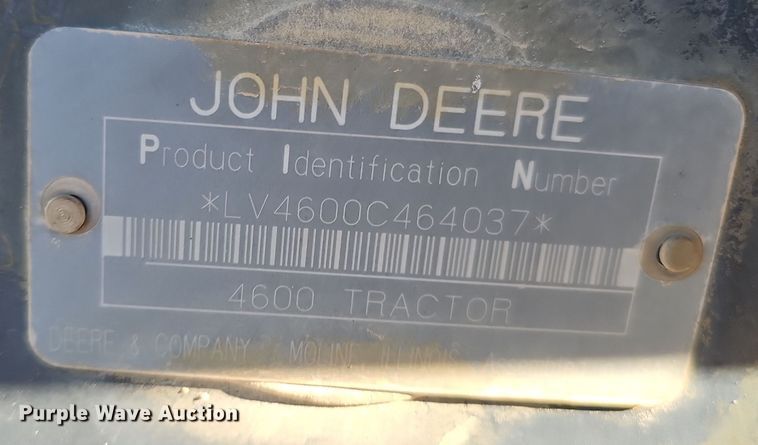 image for item DS5703 2001 John Deere 4600  tractor