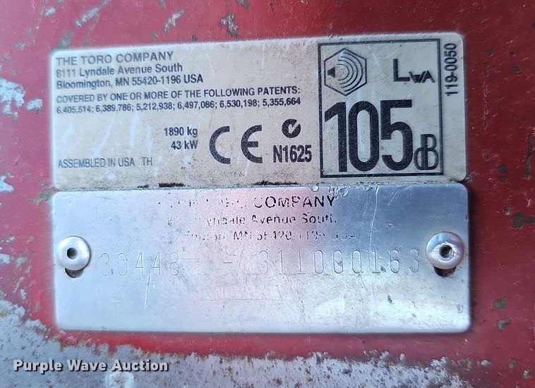 image for item DS5705 2010 Toro Groundsmaster 4000D  lawn mower