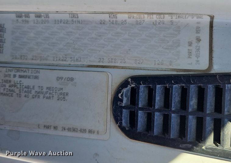 image for item DS5706 2009 Sterling Acterra  sewer jetter truck