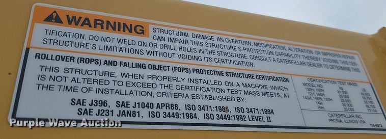 image for item DS5726 2004 Caterpillar 12H VHP Plus  motor grader